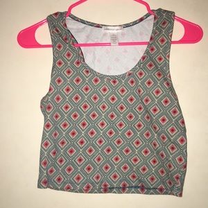 patterned crop top
